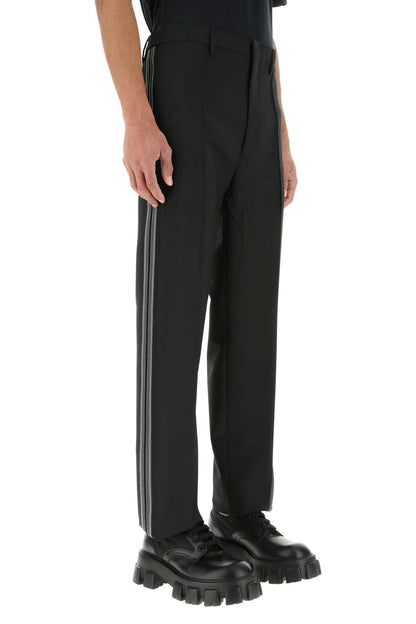 Prada Men Black Mohair Blend Pant by Luosophy