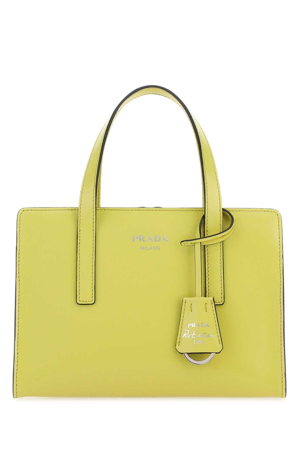 Prada Women Acid Green Leather Re-Edition 1995 Handbag by Luosophy