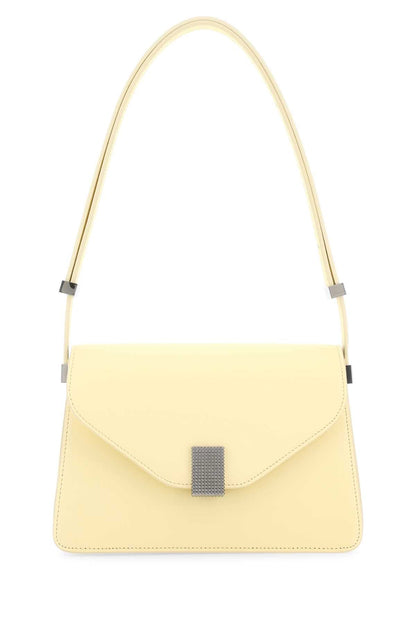 Lanvin Women Pastel Yellow Leather Concerto Shoulder Bag by Luosophy