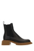 Loewe Men Black Leather Chelsea Ankle Boots by Luosophy