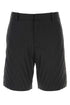 Valentino Garavani Men Black Nylon Bermuda Shorts by Luosophy
