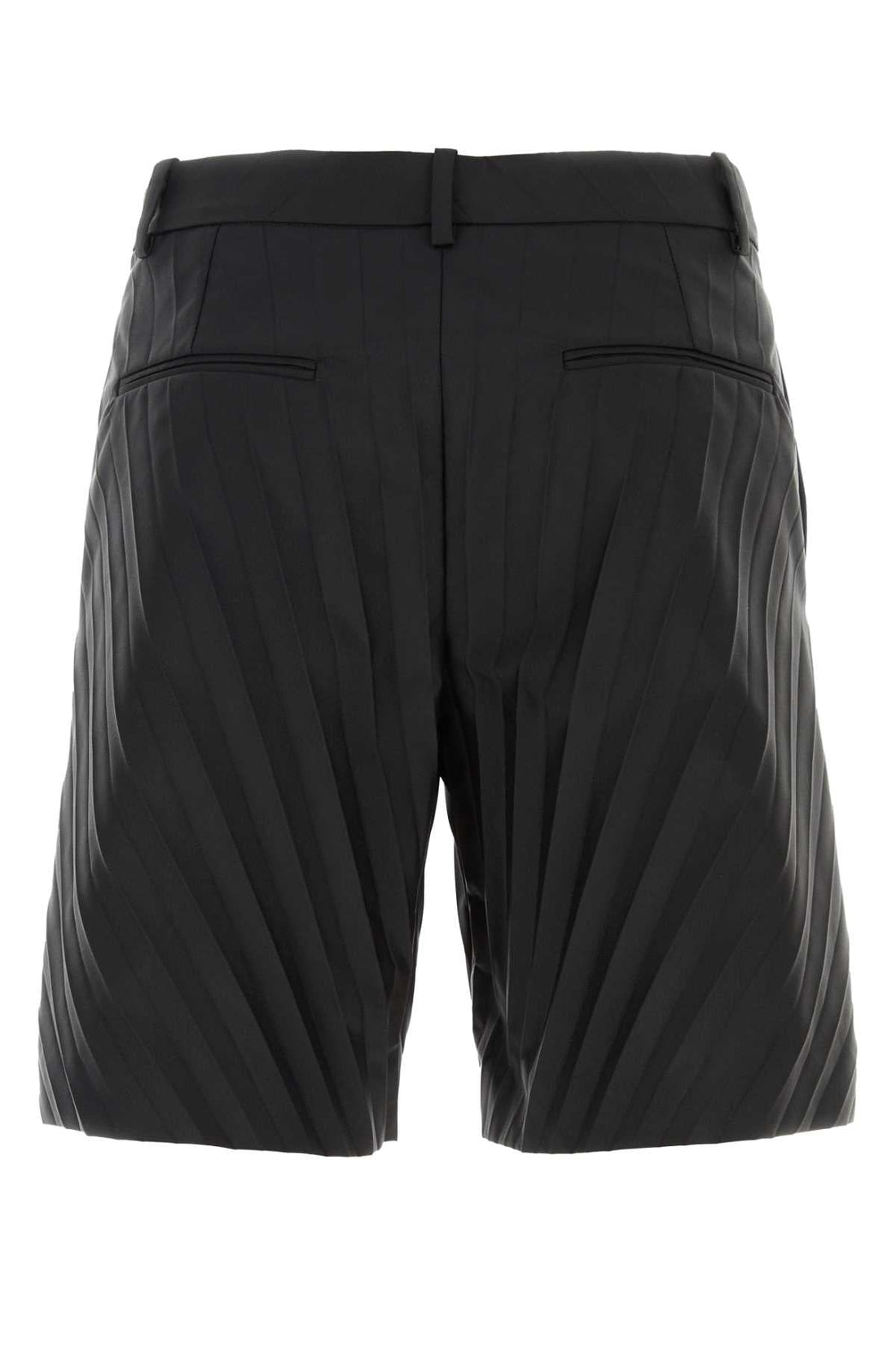 Valentino Garavani Men Black Nylon Bermuda Shorts