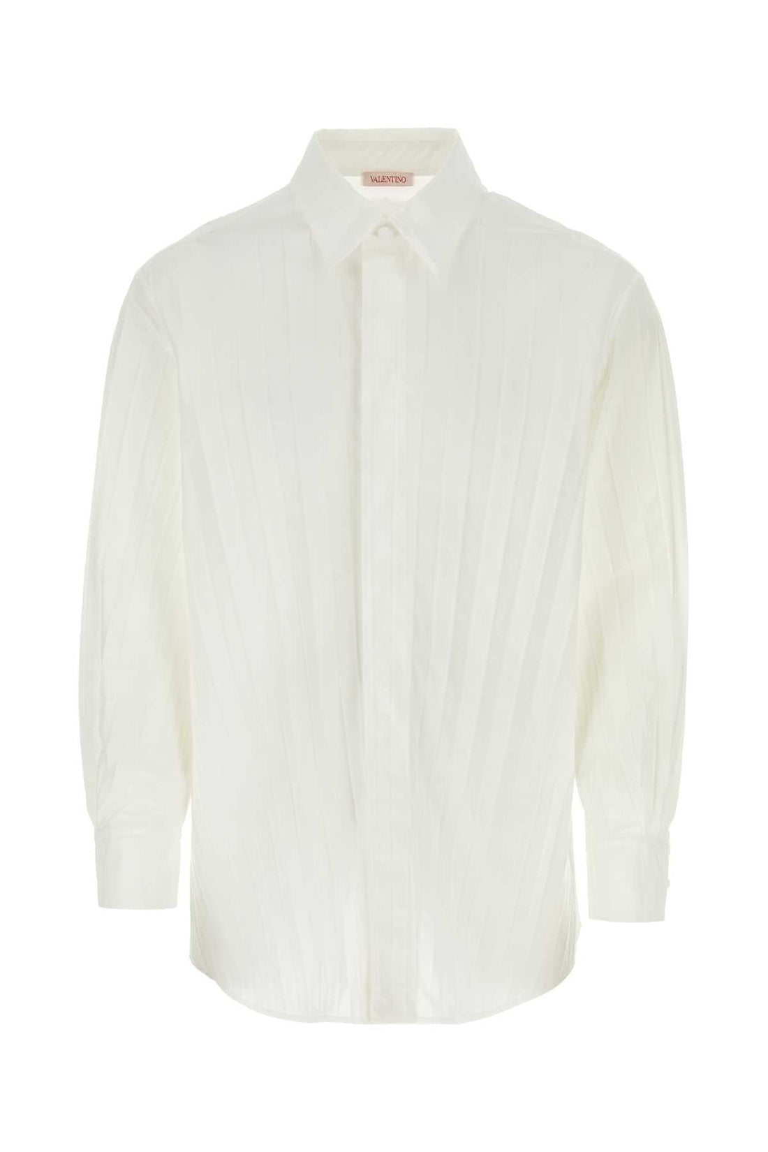 Valentino Garavani Men White Tech Nylon Oversize Shirt by Luosophy