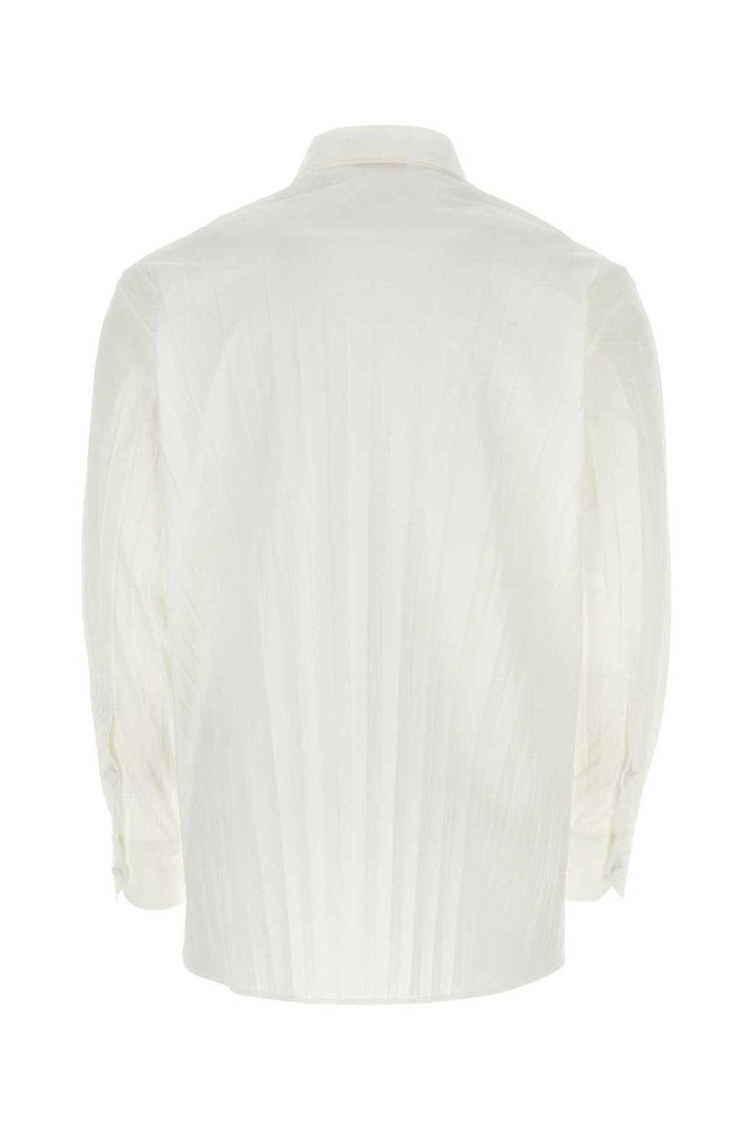 Valentino Garavani Men White Tech Nylon Oversize Shirt