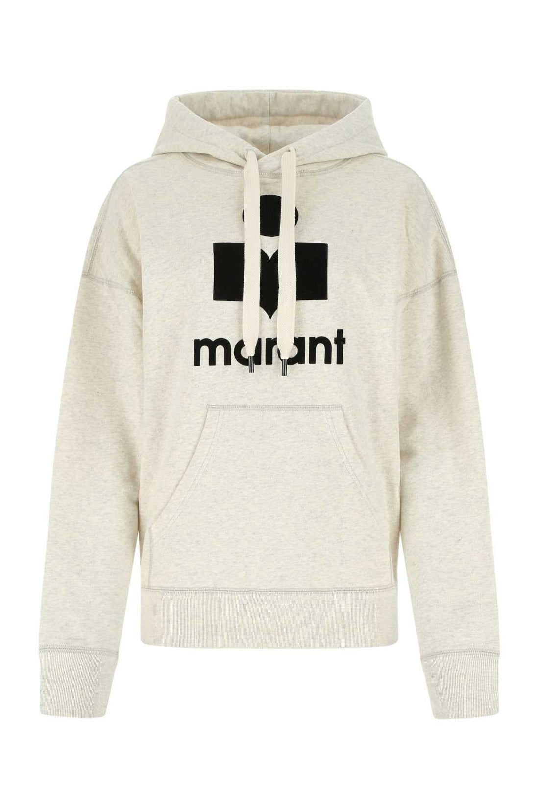 Isabel Marant Etoile Women Melange Ivory Cotton Blend Mansel Sweatshirt