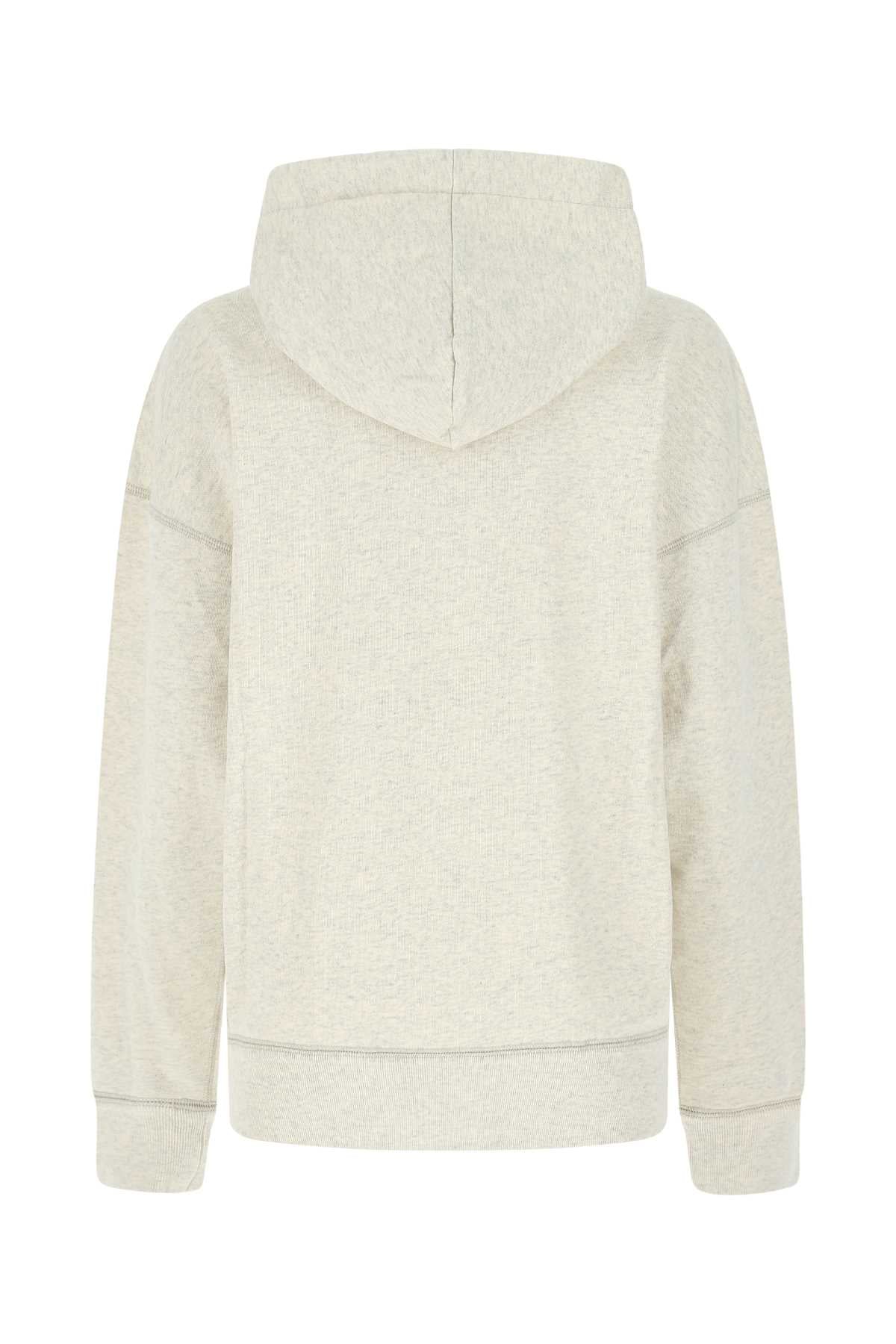 Isabel Marant Etoile Women Melange Ivory Cotton Blend Mansel Sweatshirt by Luosophy