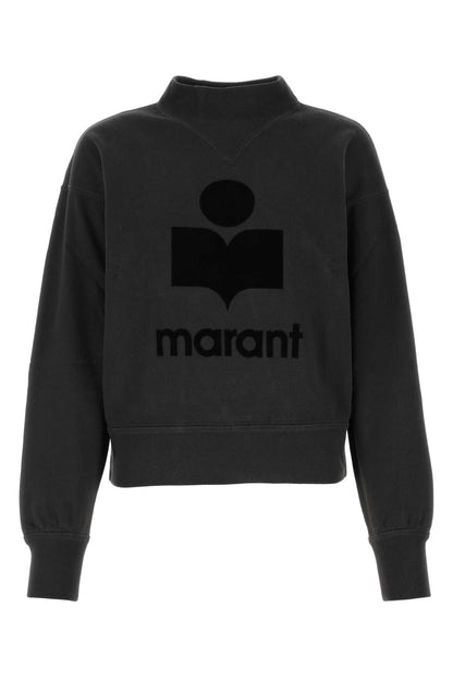 Isabel Marant Etoile Women Slate Cotton Moby Sweatshirt by Luosophy