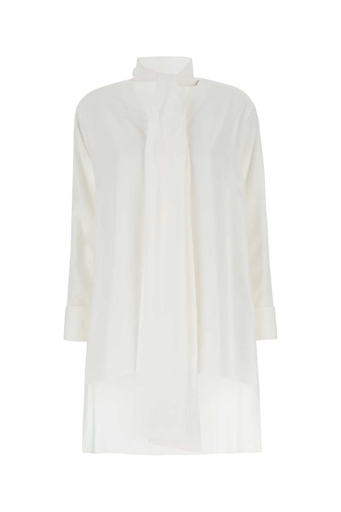 Loewe Women Ivory Crepe Oversize Blouse by Luosophy