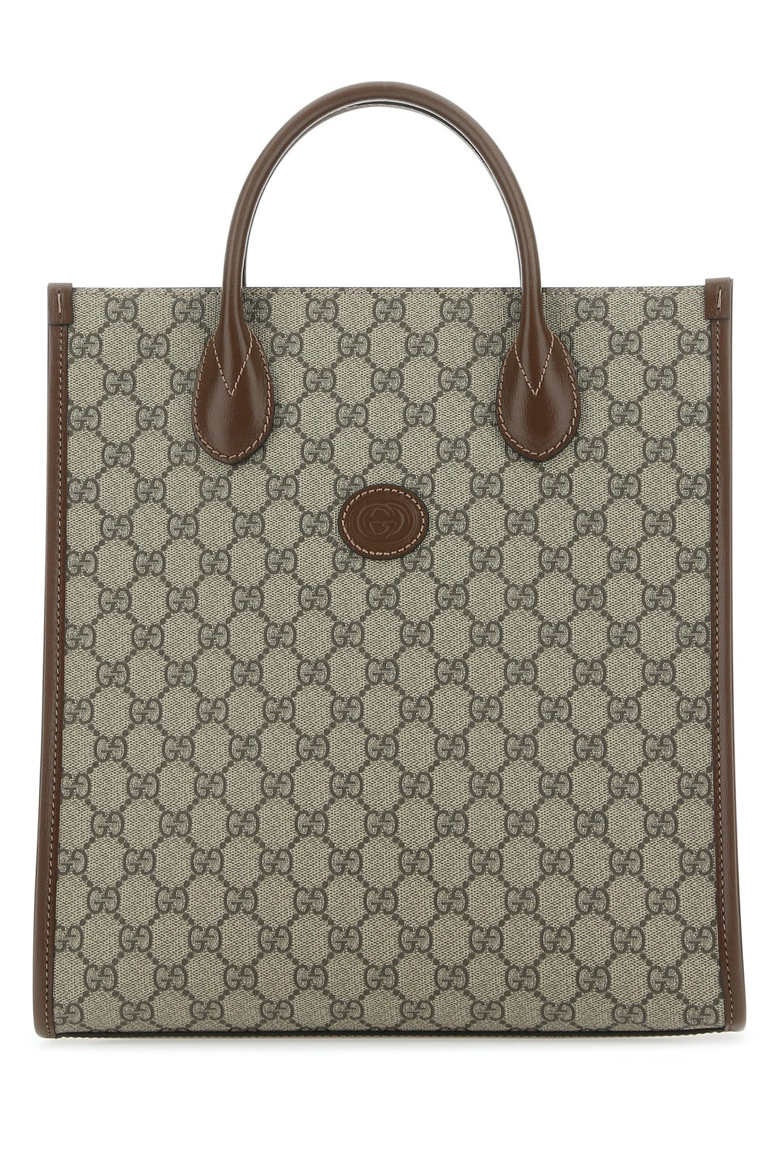 Gucci Men Gg Supreme Fabric And Leather Handbag by Luosophy
