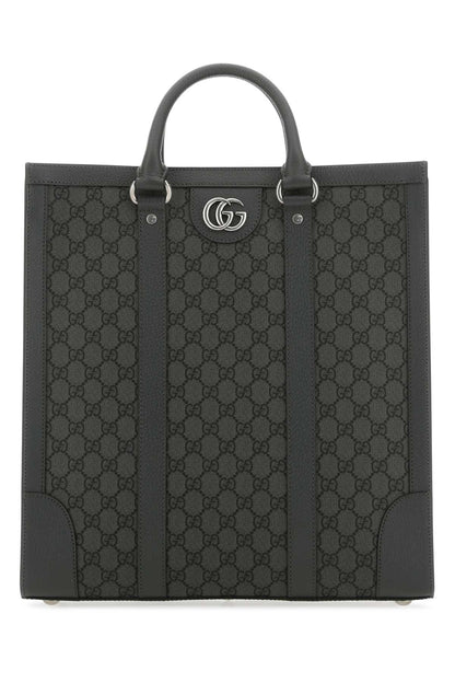Gucci Men Gg Supreme Fabric And Leather Ophidia Shopping Bag by Luosophy