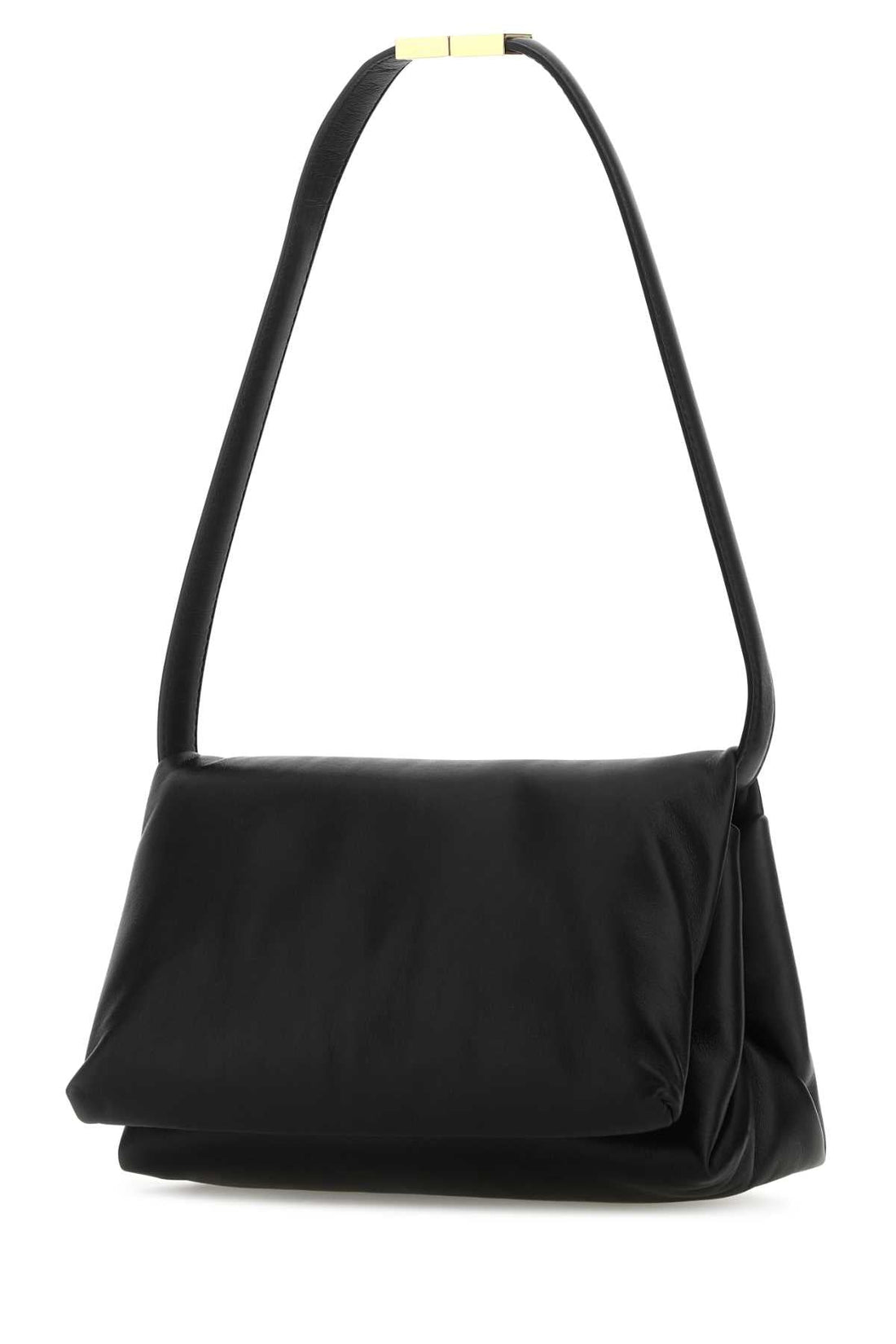 Marni Women Black Leather Prisma Shoulder Bag by Luosophy