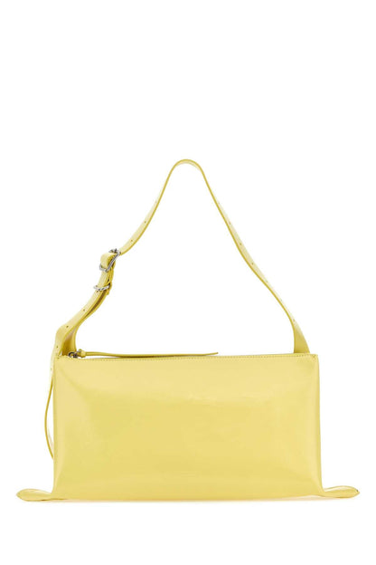Jil Sander Women Yellow Leather Shoulder Bag by Luosophy