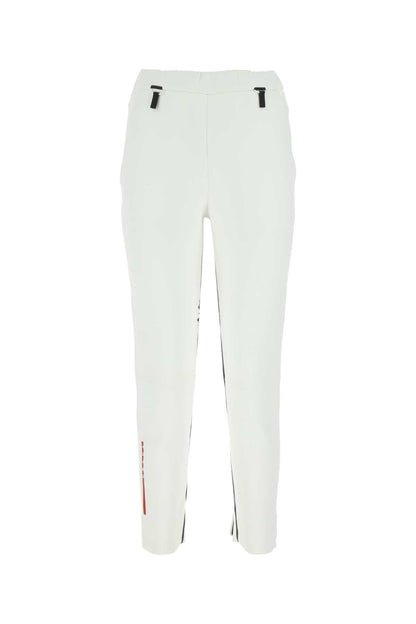 Prada Women White Neoprene Pant by Luosophy