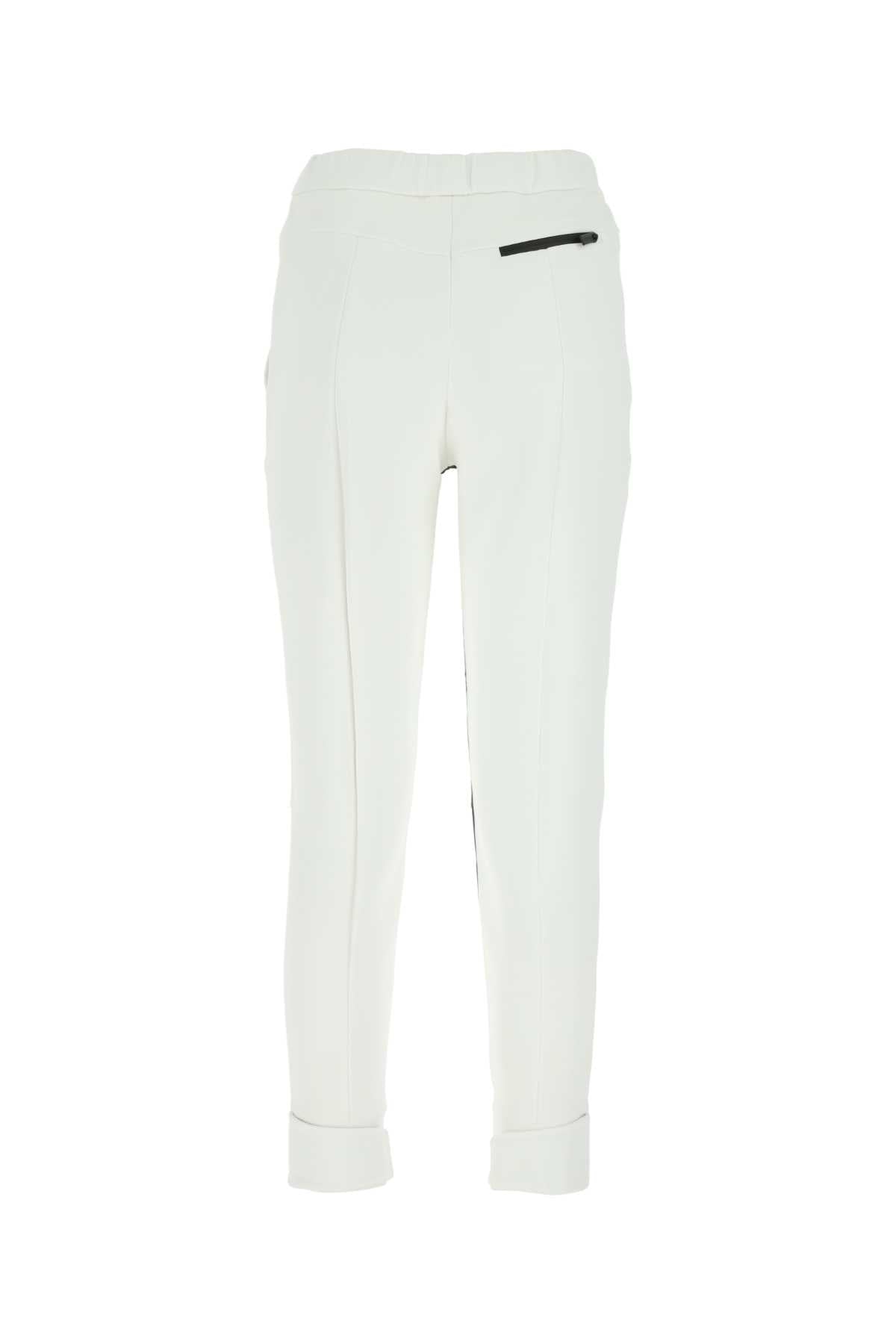 Prada Women White Neoprene Pant by Luosophy