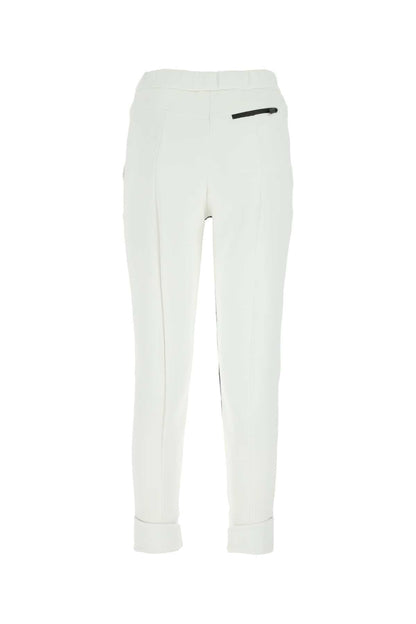 Prada Women White Neoprene Pant by Luosophy
