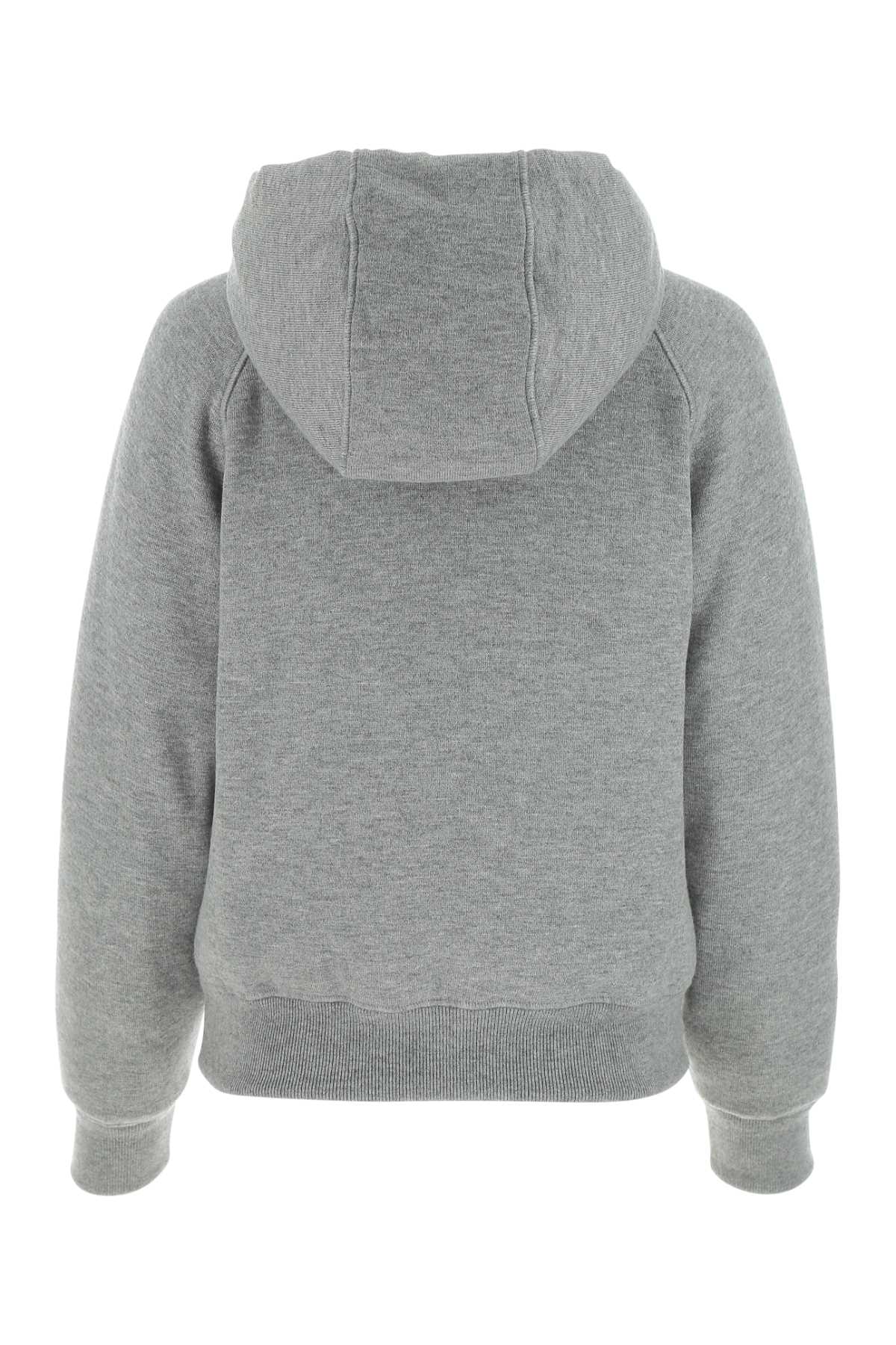 Prada Women Grey Cashmere Blend Down Jacket