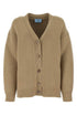 Prada Women Cappuccino Wool Blend Oversize Cardigan by Luosophy