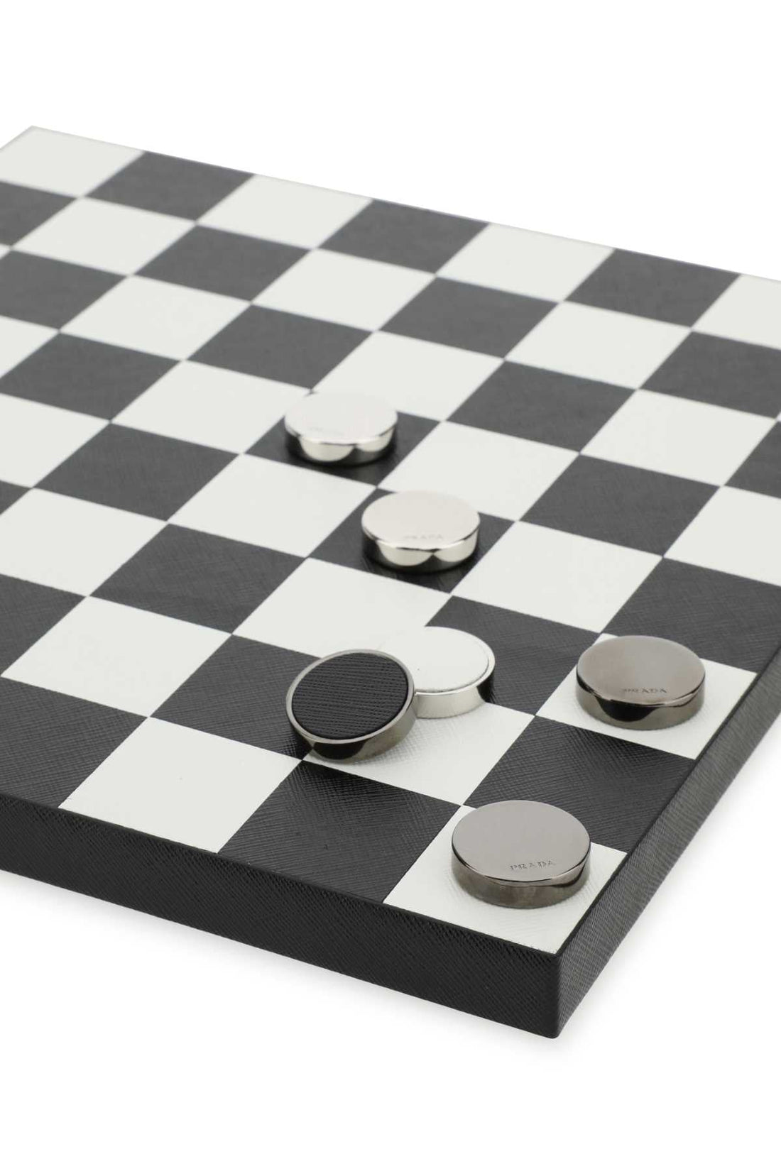 Prada Unisex Black Leather Checkers Game Kit by Luosophy