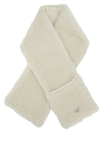 Prada Women Ivory Teddy Scarf by Luosophy