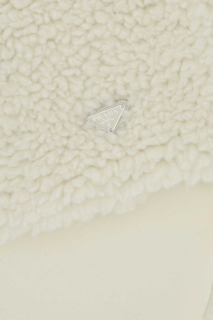 Prada Women Ivory Teddy Scarf by Luosophy