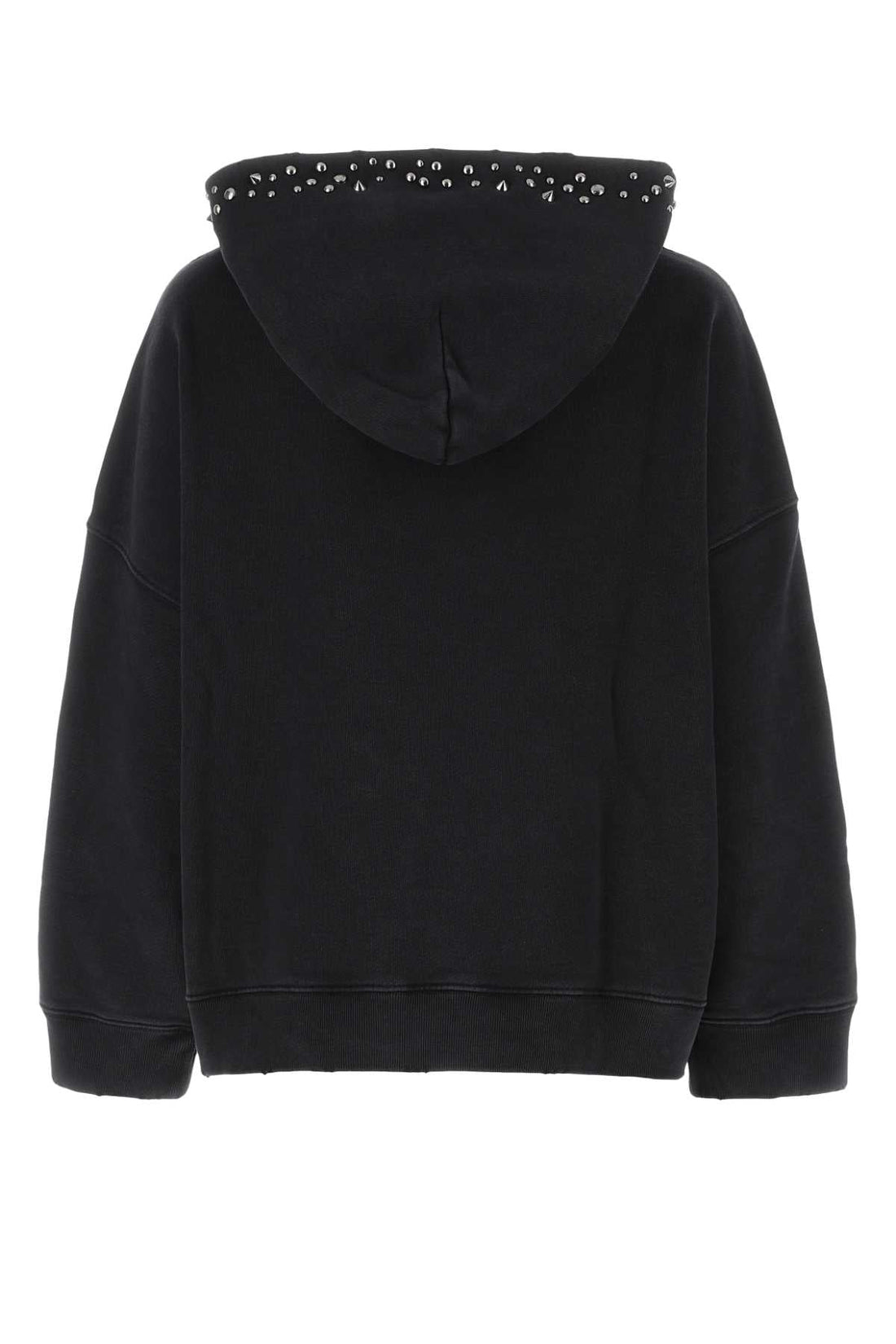Versace Women Black Cotton Oversize Sweatshirt by Luosophy