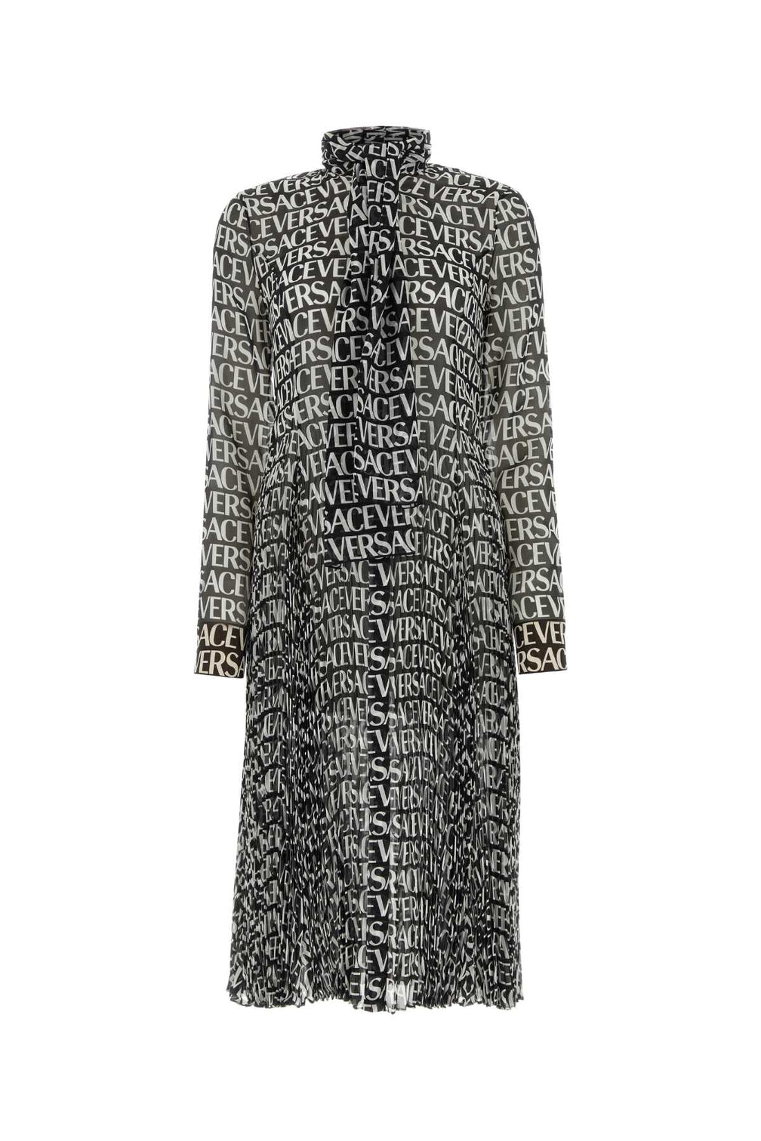 Versace Women Printed Crepe Shirt Dress by Luosophy