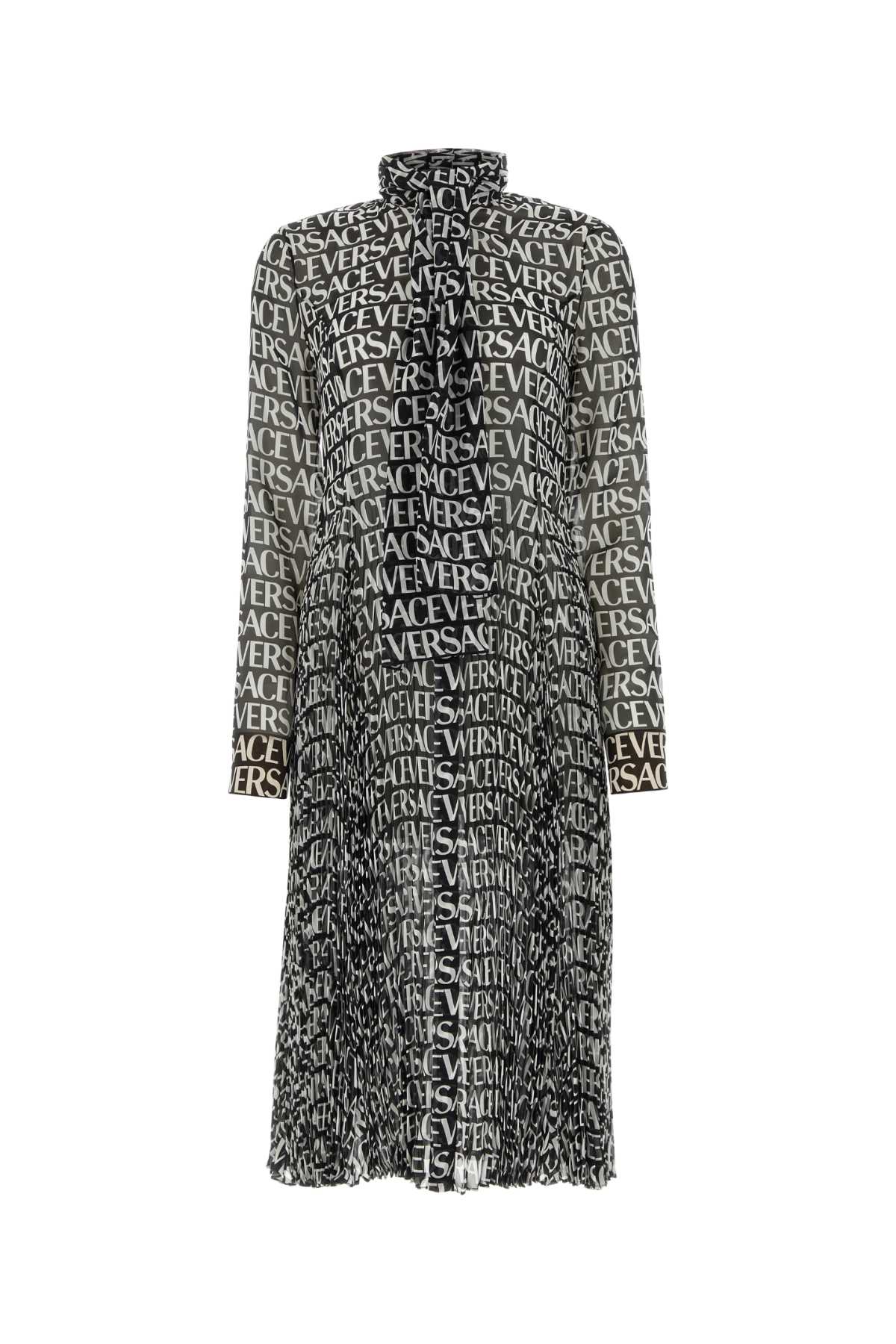Versace Women Printed Crepe Shirt Dress by Luosophy