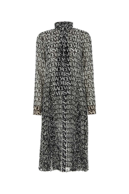 Versace Women Printed Crepe Shirt Dress by Luosophy