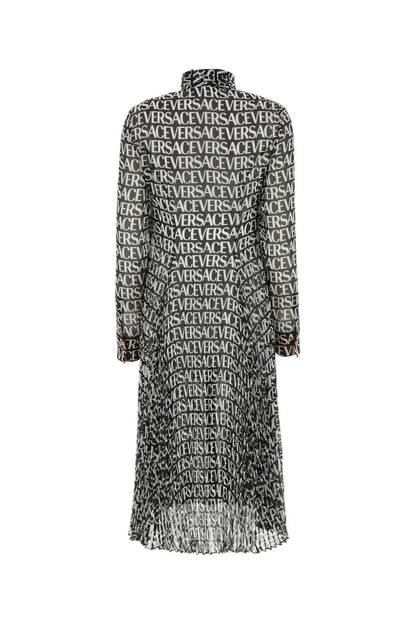 Versace Women Printed Crepe Shirt Dress by Luosophy
