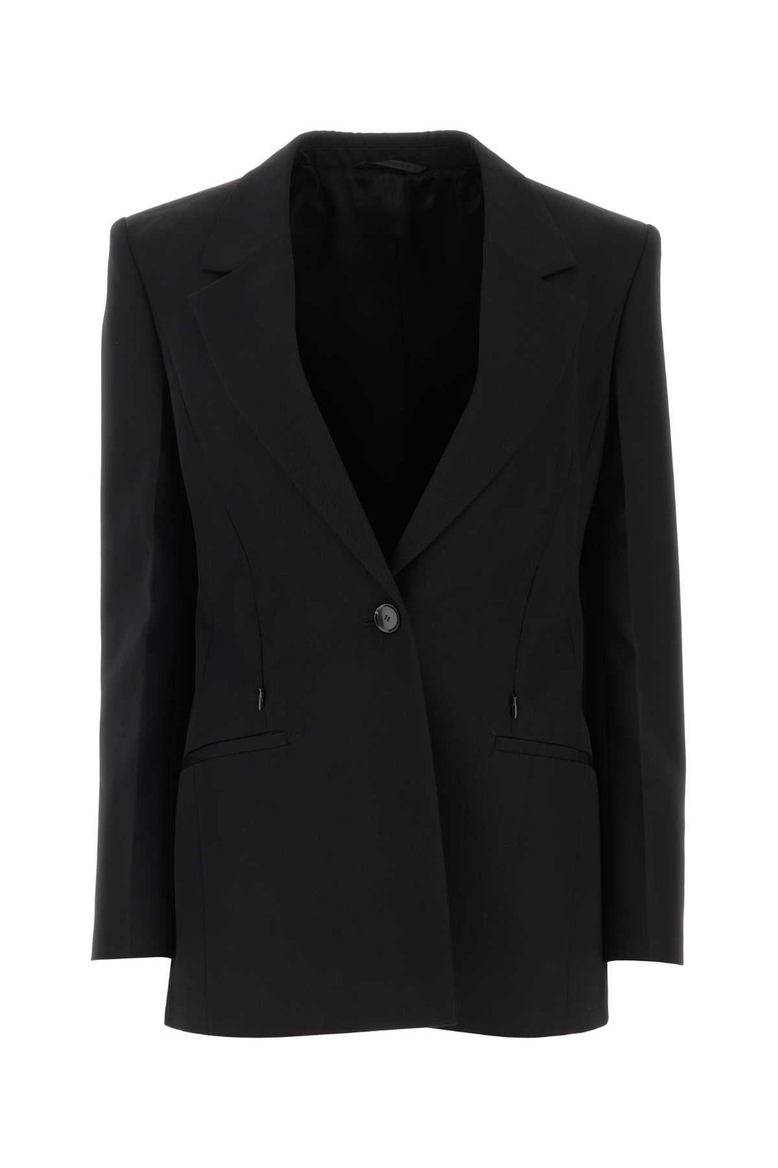 Givenchy Women Black Wool Blend Blazer by Luosophy