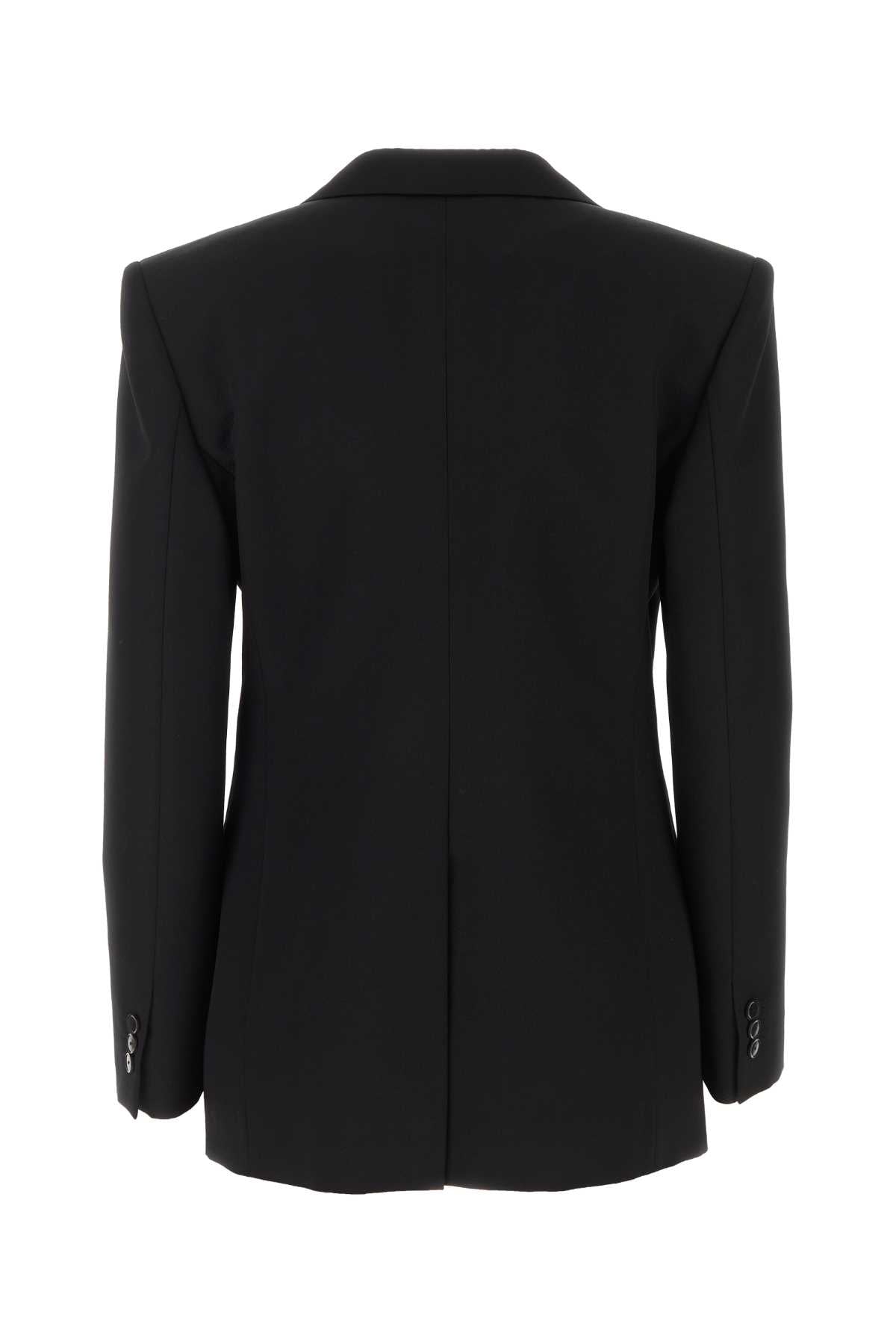Givenchy Women Black Wool Blend Blazer by Luosophy