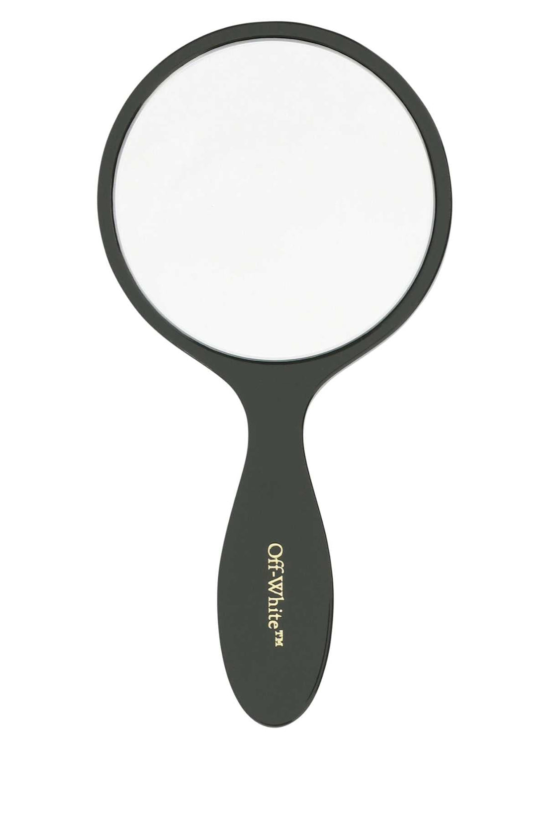 Off White Unisex Army Green Acetate Bookish Hand Mirror