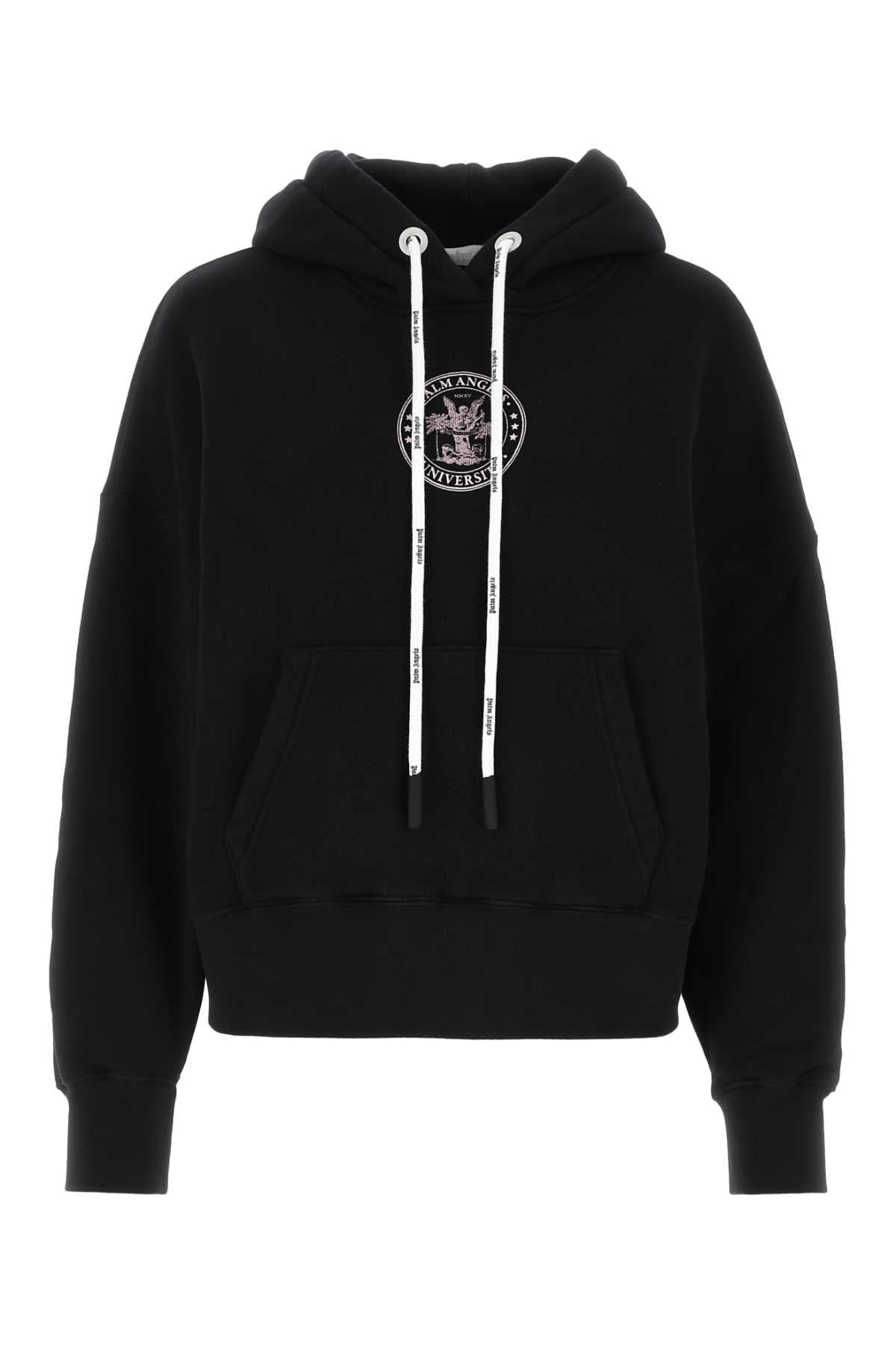 Palm Angels Women Black Cotton Sweatshirt by Luosophy