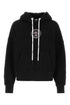 Palm Angels Women Black Cotton Sweatshirt by Luosophy