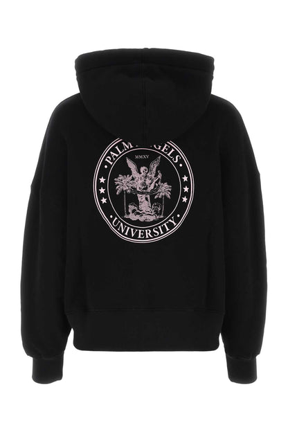 Palm Angels Women Black Cotton Sweatshirt by Luosophy