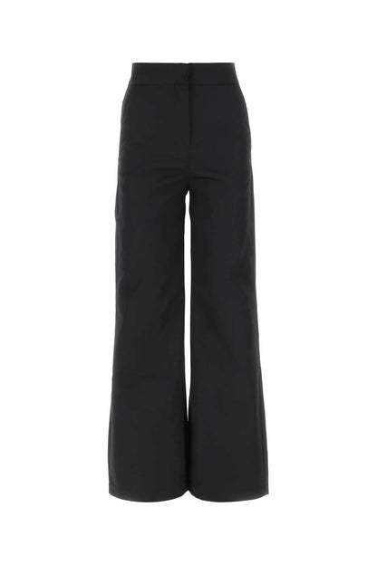 Palm Angels Women Black Polyester Blend Pant by Luosophy