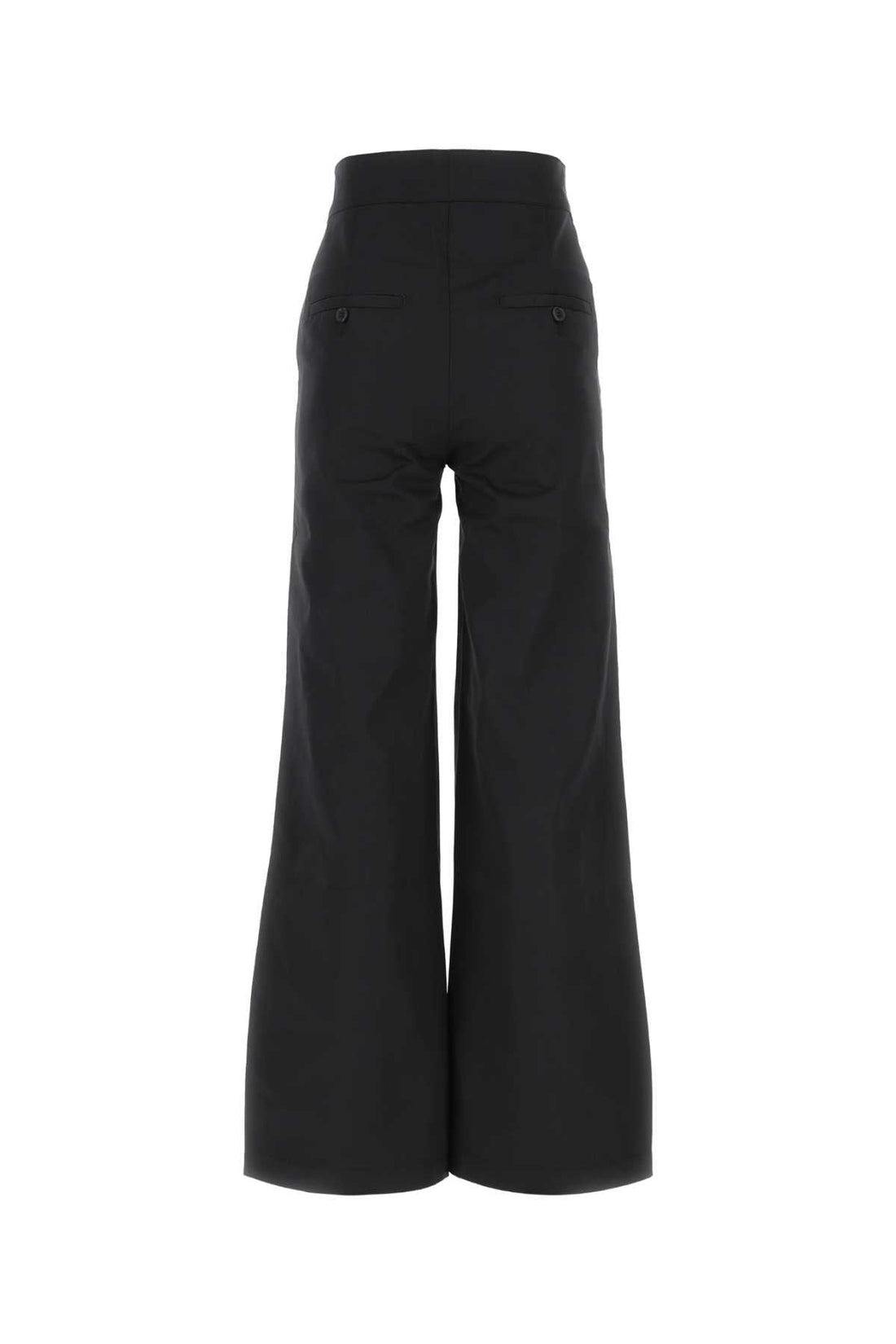 Palm Angels Women Black Polyester Blend Pant by Luosophy