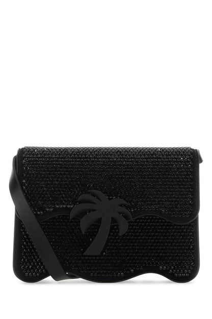 Palm Angels Women Embellished Suede Palm Beach Crossbody Bag by Luosophy