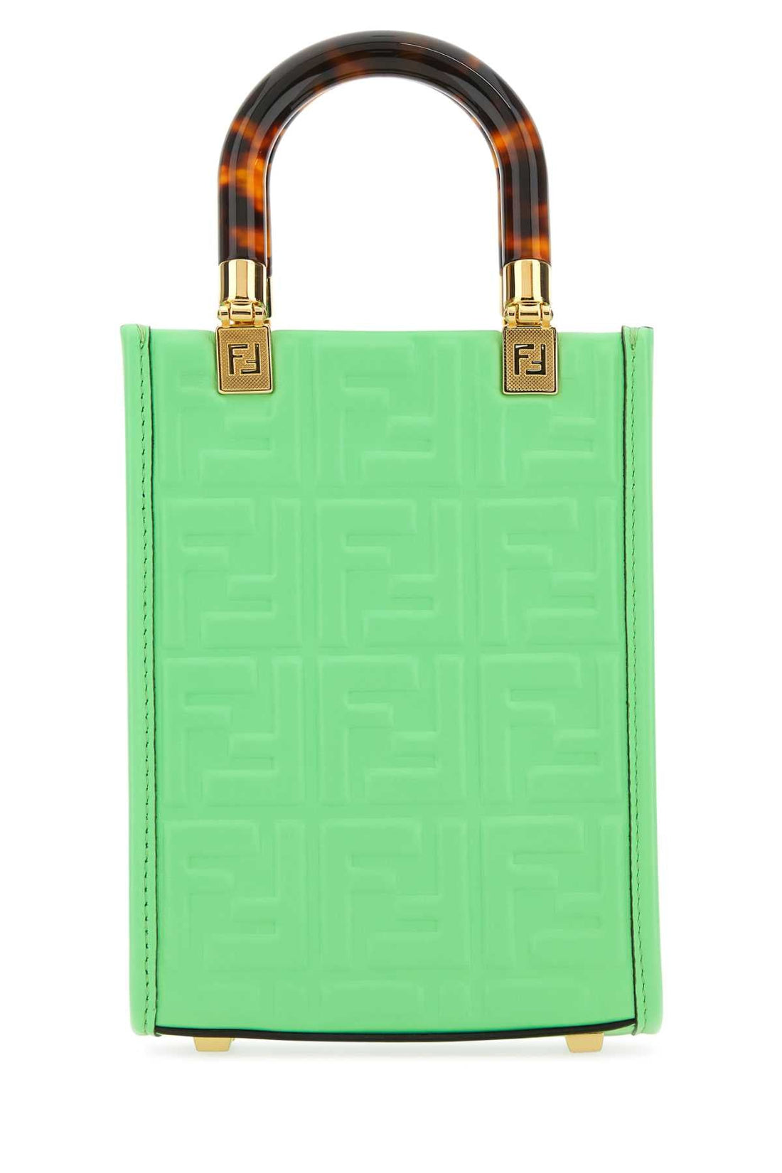 Fendi Women Green Leather Mini Sunshine Handbag by Luosophy