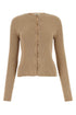 Fendi Women Biscuit Cotton Blend Cardigan by Luosophy