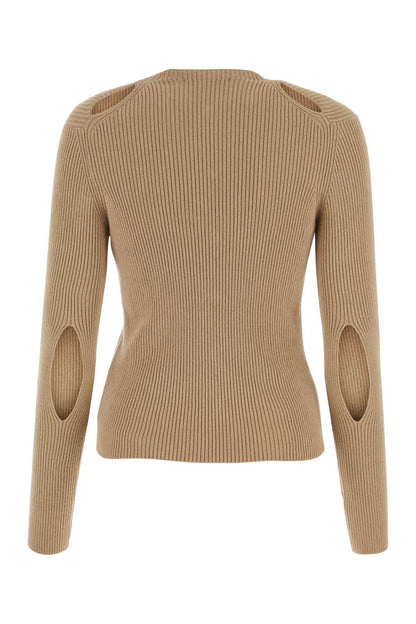 Fendi Women Biscuit Cotton Blend Cardigan by Luosophy