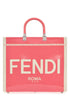 Fendi Women Two-Tone Canvas Medium Sunshine Shopping Bag by Luosophy