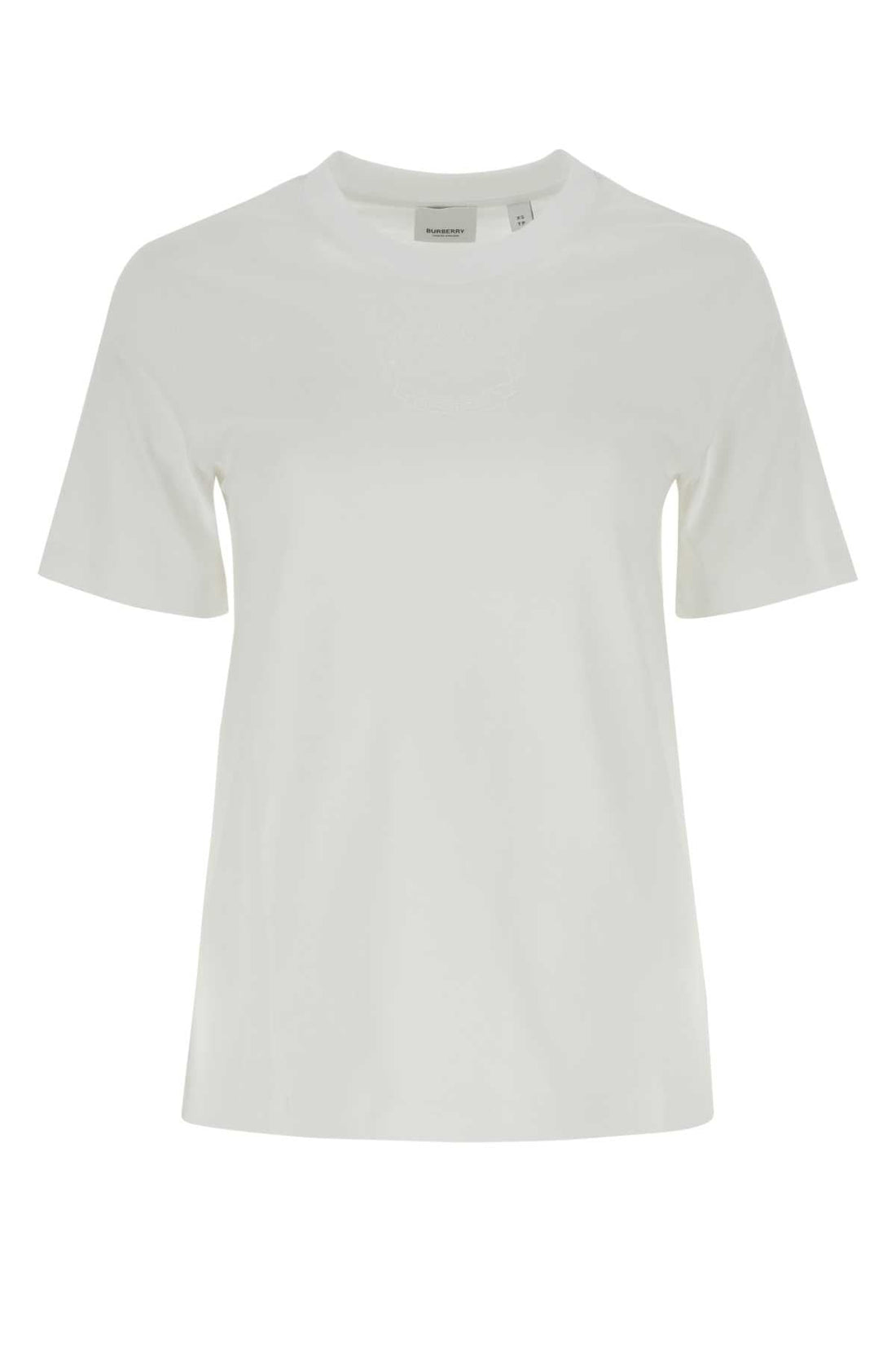 Burberry Women White Cotton T-Shirt by Luosophy