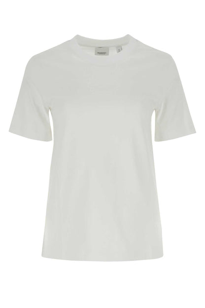 Burberry Women White Cotton T-Shirt by Luosophy