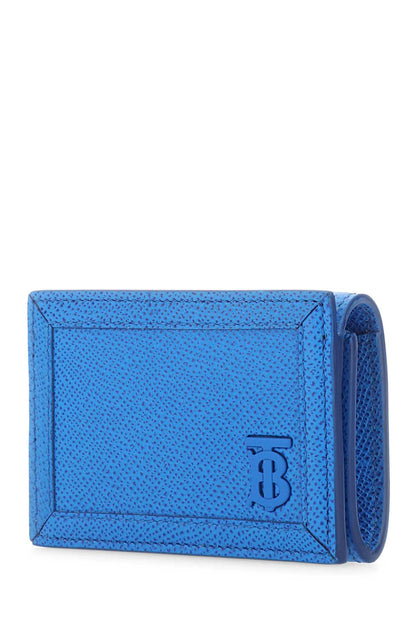 Burberry Men Turquoise Leather Card Holder by Luosophy