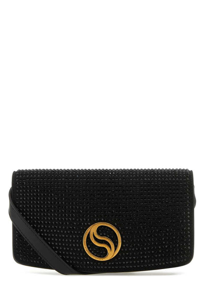 Stella Mccartney Women Black Alter Mat Mini S-Wave Wallet by Luosophy