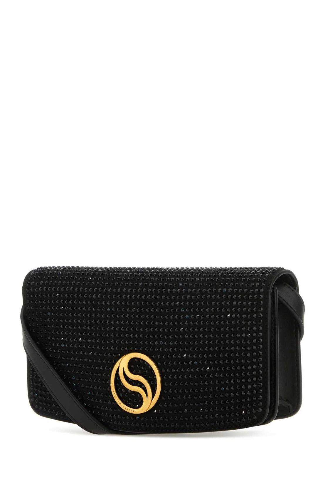 Stella Mccartney Women Black Alter Mat Mini S-Wave Wallet by Luosophy