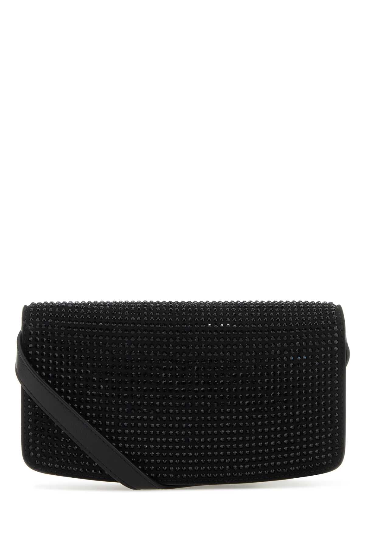 Stella Mccartney Women Black Alter Mat Mini S-Wave Wallet by Luosophy