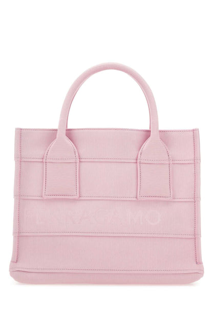 Salvatore Ferragamo Women Pink Fabric Beach S Handbag by Luosophy