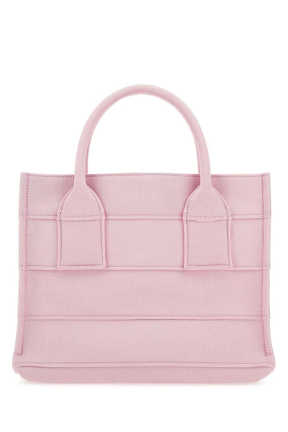 Salvatore Ferragamo Women Pink Fabric Beach S Handbag by Luosophy